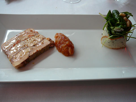 Pressé de foie gras de canard et courge caramélisée aux épices