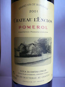 Château l'Enclos, Pomerol, 2001
