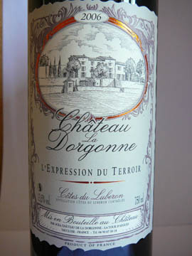 Château de la Dorgonne, L'Expression du Terroir Rouge, Côtes du Lubéron AOC, 2006