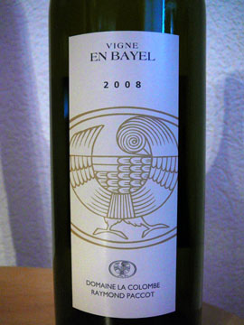 Vigne En Bayel, Féchy, Domaine de la Colombe, Raymond Paccot, 2008