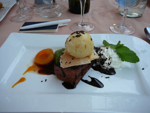 Restaurant Port de Pully Feuillantine au chocolat noir