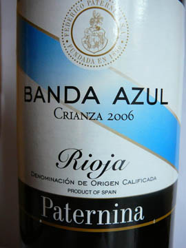 Rioja, Paternina Banda Azul, 2006 Rioja, Paternina Banda Azul, 2006