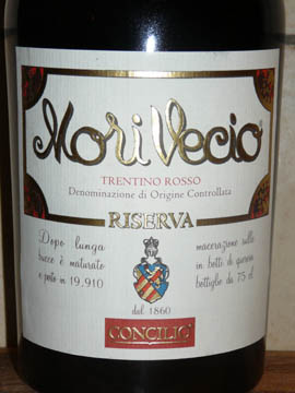 Mori Vecio Riserva, Trentino Rosso DOC, 2005 Mori Vecio Riserva, Trentino Rosso DOC, 2005