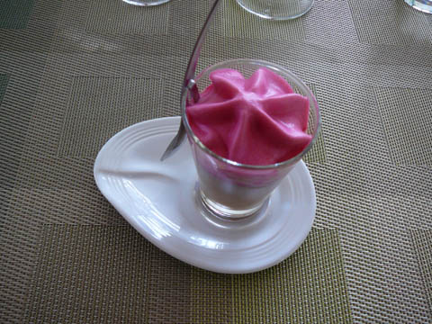 Crème de borlotti et chantilly de betteraves