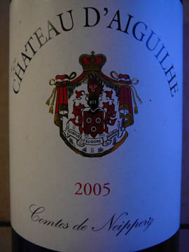 Château d'Aiguilhe, Côtes de Castillon AOC, 2005 Château d'Aiguilhe, Côtes de Castillon AOC, 2005