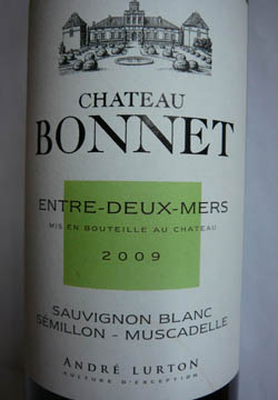 Château Bonnet, Entre-Deux-Mers, 2009 Château Bonnet, Entre-Deux-Mers, 2009