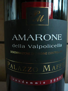 Palazzo Maffei, Amarone della Valpolicella DOC, 2007 Palazzo Maffei, Amarone della Valpolicella DOC, 2007