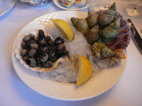 Mélange d'escargots de mer et bigorneaux Mélange d'escargots de mer et bigorneaux