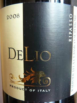 Ripasso Valpolicella Classico Superiore DeLio, 2008 Ripasso Valpolicella Classico Superiore DeLio, 2008