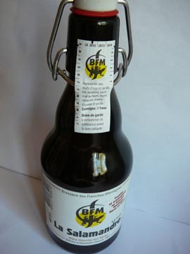 La Salamandre, bière blanche non filtrée, Brasserie des Franches-Montages (BFM)