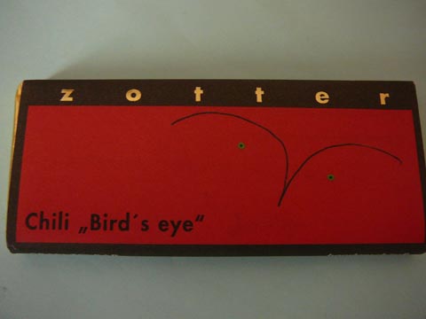 Chocolat Zotter, Chili "Bird's eye" Chocolat Zotter, Chili "Bird's eye"
