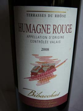 Humagne Rouge Bibacchus 2008 Humagne Rouge Bibacchus 2008