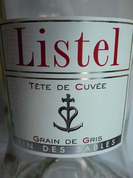 Listel Tête de Cuvée Grain de Gris Vin des Sables, 2010