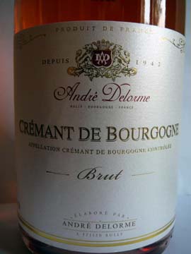 Crémant de Bourgogne Rosé Brut, André Delorme