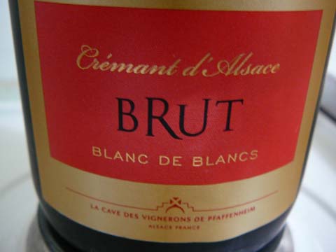 Crémant d'Alsace Brut Blanc de Blancs, Cave de Pfaffenheim Crémant d'Alsace Brut Blanc de Blancs, Cave de Pfaffenheim