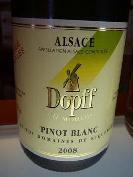 Pinot Blanc de Riquewihr Tiré sur Lie 2008 Pinot Blanc de Riquewihr Tiré sur Lie 2008