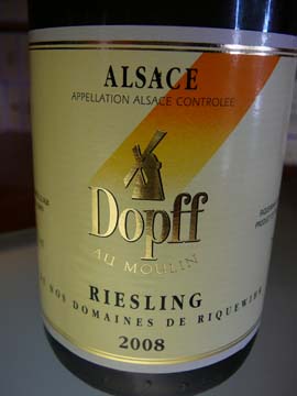 Riesling de Riquewihr 2008 Riesling de Riquewihr 2008