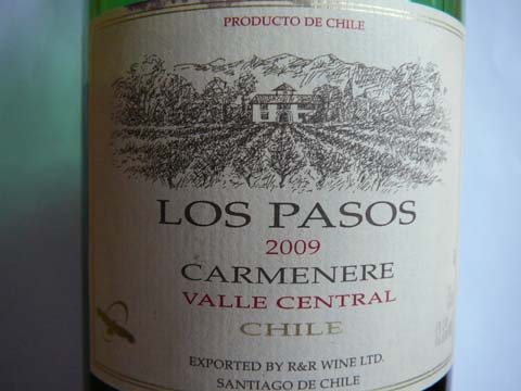 Carmenere Los Pasos 2009 Carmenere Los Pasos 2009