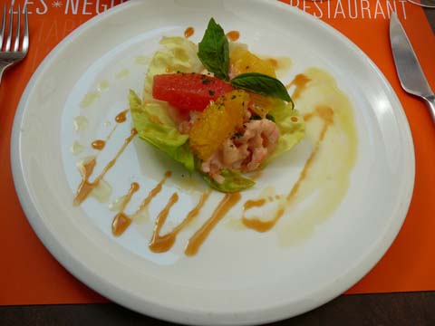 Crevettes aux agrumes Crevettes aux agrumes