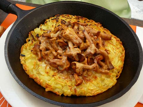 Roesti aux chanterelles Roesti aux chanterelles
