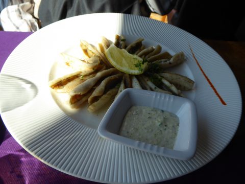 Filets de perche meunière, frites