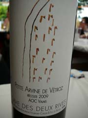 Petite Arvine de Vétroz 2009 Petite Arvine de Vétroz 2009