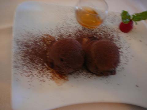 Glace au chocolat et à l'orange confite Glace au chocolat et à l'orange confite