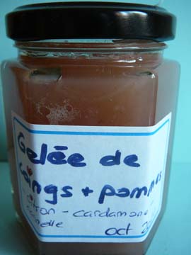 Gelée Coing-Pomme-Citron-Cardamone-Cannelle Gelée Coing-Pomme-Citron-Cardamone-Cannelle