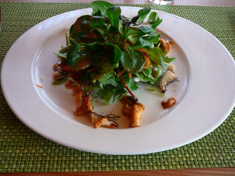 Salade d'automne aux champignons