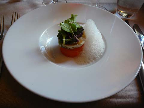 Cannelloni de carottes au thon, émulsion à l’orange Cannelloni de carottes au thon, émulsion à l’orange