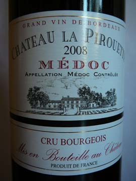Château La Pirouette 2008 Château La Pirouette 2008