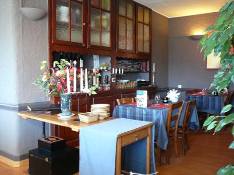 Intérieur du Café Restaurant du Soleil à Forel