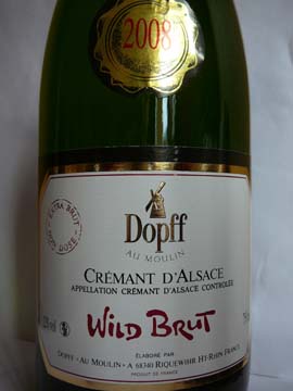 Wild Brut 2008, Dopff au Moulin Wild Brut 2008, Dopff au Moulin