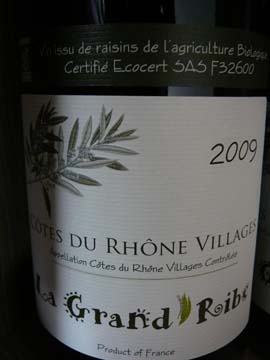 Domaine de la Grand'Ribe Villages 2009