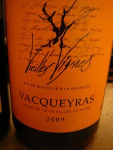 Vignerons Vacqueyras Vieilles Vignes 2009