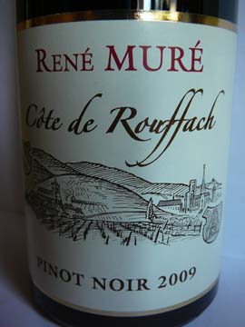 Pinot Noir Côte de Rouffach René Muré 2009