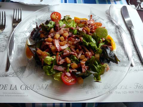 Salade de lardons et oeufs Salade de lardons et oeufs