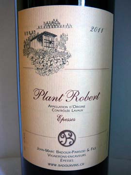 Plant Robert 2011, Jean-Marc Badoux-Parisod & Fils Plant Robert 2011, Jean-Marc Badoux-Parisod & Fils