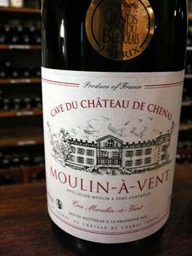 Château de Chénas Moulin à Vent Tradition 2009 Château de Chénas Moulin à Vent Tradition 2009