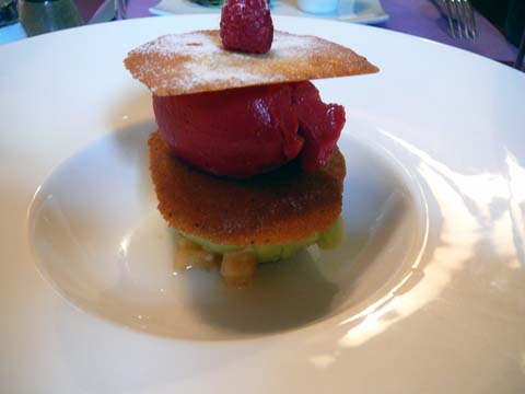 Échafaudage de tuiles et sorbets maison Échafaudage de tuiles et sorbets maison