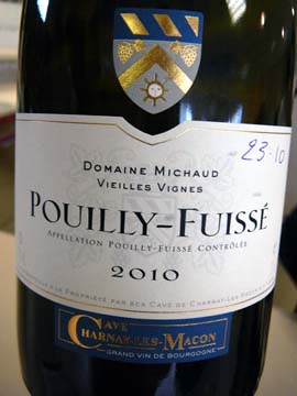 Pouilly Fuissé Domaine Michaud Vieilles Vignes 2010