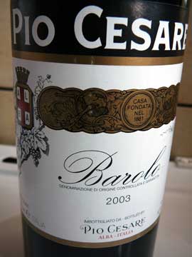 Pio Cesare Barolo 2003