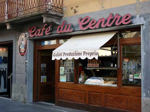Glaces Café du Centre - Aoste, Italie