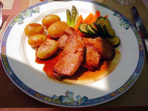 Major-Davel, Cully : Escalope de veau au citron