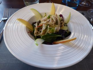 Effiloché de lapin aux pommes vertes