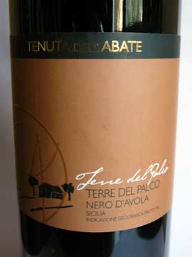 Terre del Palco Nero d'Avola 2010