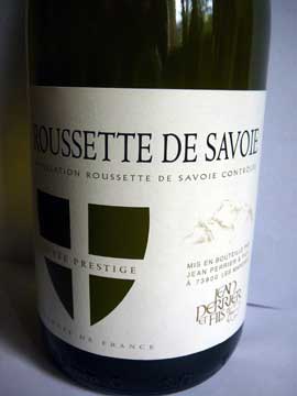 Rousette de Savoie Cuvée Prestige 2011, Jean Perrier et Fils