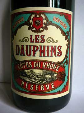 Les Dauphins Côtes du Rhône Réserve 2012