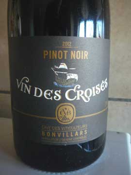 Vin des Croisés Pinot Noir 2012