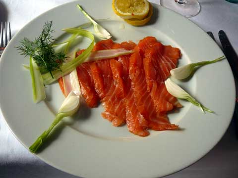 Restaurant Le Maguet, Les Evouettes Saumon d'Ecosse fumé